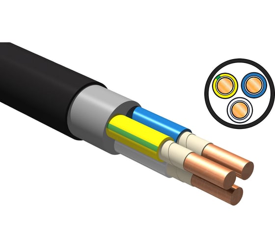 Кабель ввгнг(а)-lsltx iTOK 3x1,5 гост (50 метров) i-KPP-VVGNG-LSLTX-315-50 1