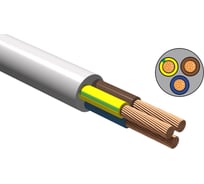 Провод пвсн NVO 3x4 гост белый (80 метров) NVO-PVSN-340-80-W