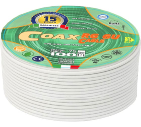 Коаксиальный кабель Ripo Rg 6 u coax plus (упк.50м) 001-210053-50 1