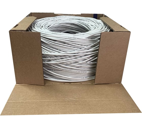 Кабель связи СКО Сарансккабель оптика симметричный U/UTP Сat 5e PVC 4x2 AWG24 Medium Indoor 305м УТ-00001841