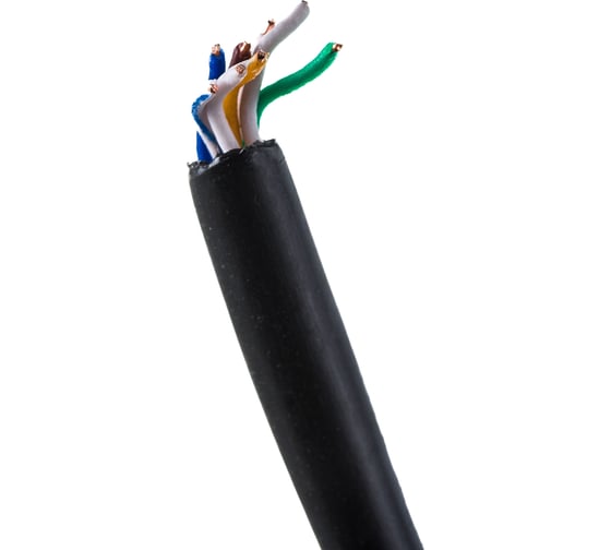 Кабель SkyNet Light FTP outdoor 4x2x0,46, медный, FLUKE TEST, кат.5e, однож., 305 м, box, черный CSL-FTP-4-CU-OUT