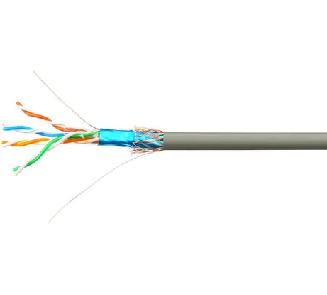 Кабель SkyNet Premium SFTP indoor 4x2x0,51, медный, FLUKE TEST, кат.5e, однож., 305 м, box, серый CSP-SFTP-4-CU