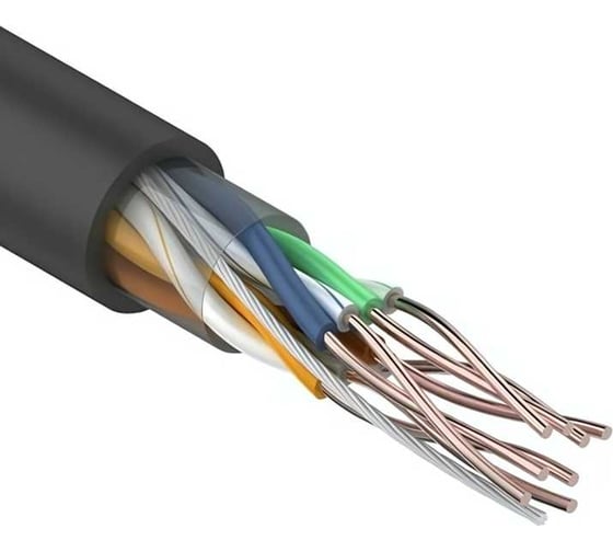 Кабель SkyNet Premium UTP outdoor 4x2x0,51, медный, FLUKE TEST, кат.5e, однож., 305 м, box, черный CSP-UTP-4-CU-OUT