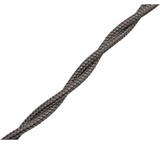 Провод Bironi 2*0,75 Графит (матовый) 20м B1-422-713-20