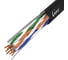 Кабель U/utp4 Ripo cat5e 24awg pe cca с тросом, черный, 0,5мм, 100м, катушка 001-112129-100 1