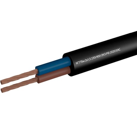 Кабель КГТТбм Мастер Тока 2x1.5 чер (5) МТ0401