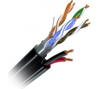 Кабель OptimLAN multi UTP 4PR 24AWG CAT5e + 2x0,75 OUTDOOR, бухта 305 метров U02-2402