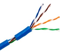 Кабель OptimLAN Standart UTP 4PR 24AWG CAT5e, синий, бухта 305 метров U01-0402-B
