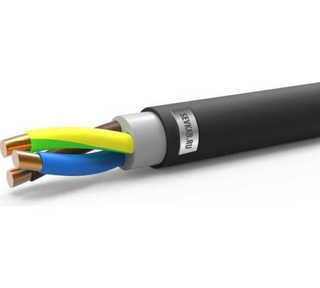 Кабель Севкабель ВВГнг A-LS 3х2,5ок N,PE-0,66, 100м К13ЛА313ВК005Я0 ЦБ-00015651