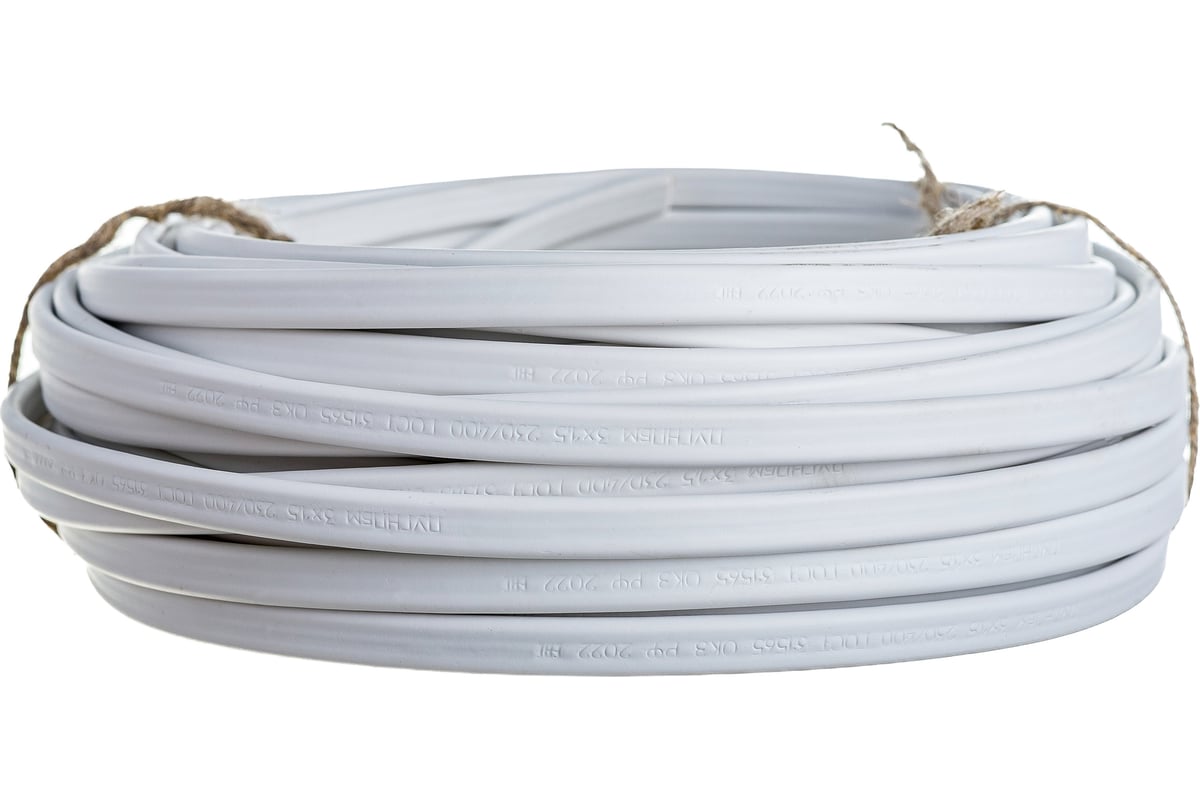 Провод ПУГНПбм Мастер Тока 3х1.5 белый 20м МТ1365 - выгодная цена ...