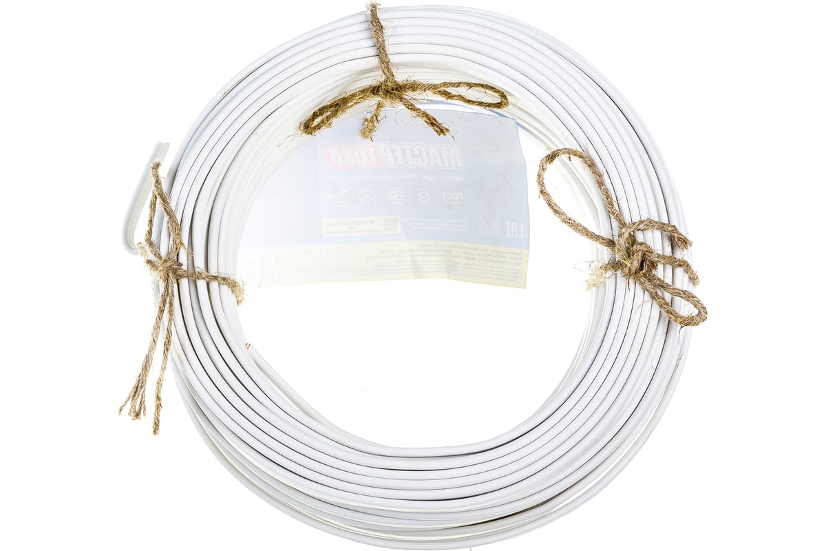 Провод ПУНПбм Мастер Тока 3х1.5 белый 50м МТ1444 - выгодная цена ...