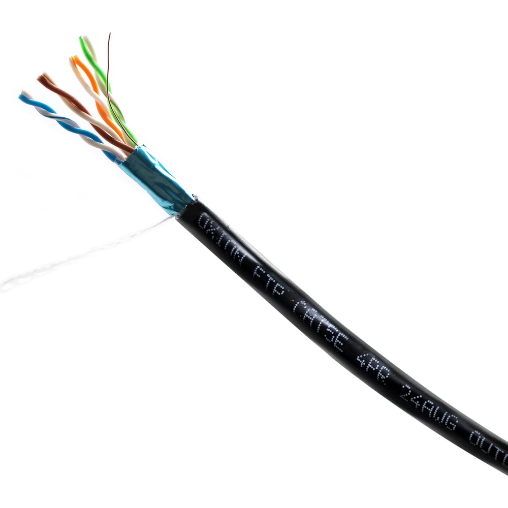 Кабель ftp OXION cat5e 4x2х0,51 медь 305 м outdoor OX-FTP4PR24AWG ...