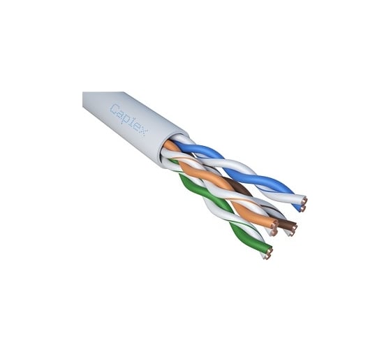 Кабель Caplex 0,47, кат. 5e UTP, LSZH, белый, коробка 305 м. С4U5-0301047-B305