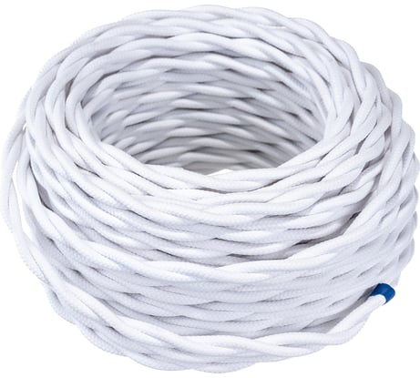 Витой провод-ретро Electraline 2х1,5 белый В1-424-71-20