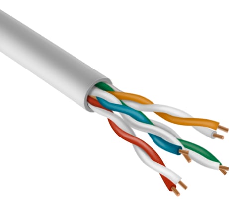 Кабель UTP cat5e OXION 4x2х0,51 100м Fluke Test медь OX8P8C100LWC