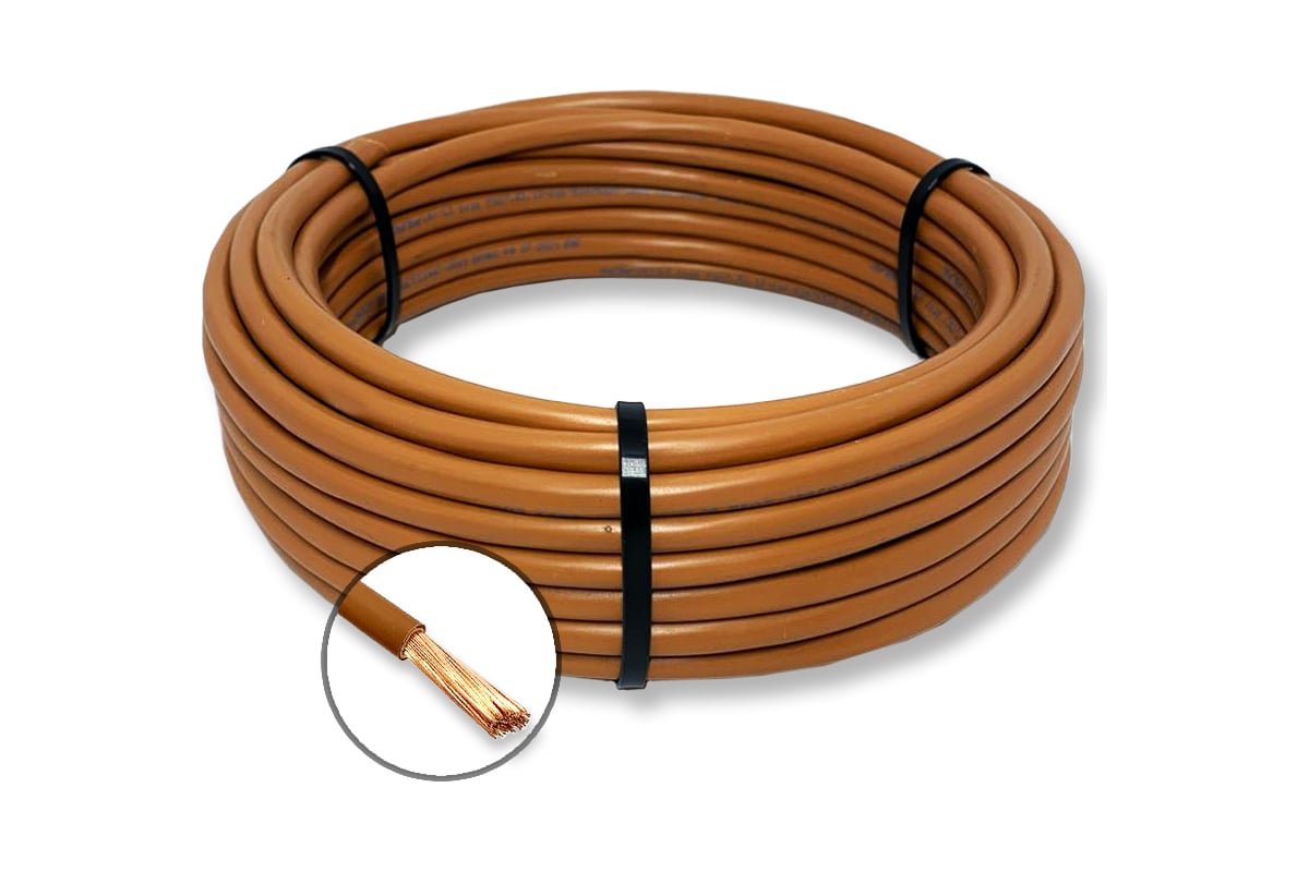 Электрический провод ПуГВ ПРОВОДНИК 1x95 мм2 коричневый, 1000м ...