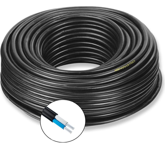 Силовой кабель ПРОВОДНИК АВВГнгA-LS 2x6 мм2, 30м OZ5061L30 1