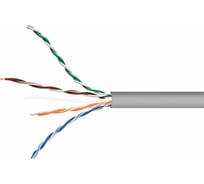 Кабель Cablexpert, UTP5e, 4 пары, 0.48 мм, медь, однож., 305 м, Fluke Test, серый UPC-5004E-SO