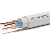 Кабель Севкабель nymнг(а)-ls 3x1,5ок(n,ре), ту 001, 30м ЦБ-00017790