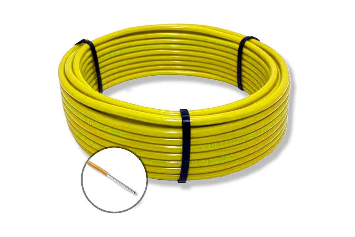 Установочный провод ПРОВОДНИК ПАВ, 1x25 мм2, Желтый, 200м OZ251790L200 ...