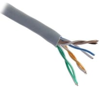 Кабель Neomax u/utp, cat.5e, 4x2x0.515 мм, 24 awg, медь, внутренний, pvc, 305 м, серый NM710002