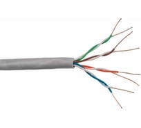 Кабель Neomax u/utp, cat.5e, 4 пары, 305 м, 0.51 мм, 24 awg, медь, hfltx, серый NM10071
