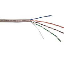 Кабель NEWMAX UTP CCA витая пара , 4 пары, категория 5e, PVC, серый, 305м в катушке, NM-UTP5E4PR-CCA