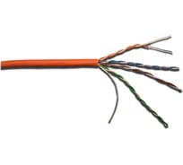 Кабель UTP LANMASTER 4 пары, Кат. 5e, LSZH, оранжевый, 305м в кат., LAN-5EUTP-LSZH