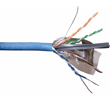 Кабель FTP LANMASTER 4 пары, Кат. 6, синий, 305м в кат., LAN-6EFTP-BL