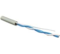 Кабель витая пара Hyperline UUTP1-C5-S24-IN-LSZH-GY-500 (500 м), неэкранированная U/UTP, категория 5, 1 пара (24 AWG), одножильный (solid), LSZH, –20C – +75C, серый 425972