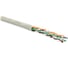 Кабель витая пара Hyperline UUTP4R-C5E-P24-IN-LSZH-GY-305 (305 м), неэкранированная U/UTP, категория 5e, 4 пары (24 AWG), многожильный (patсh), LSZH, нг(А)-HF, -20C – +75C, серый 525766 1