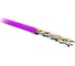 Кабель витая пара Hyperline UUTP4-C6-P24-NCR-IN-LSZH-PK-100 (100 м), неэкранированная U/UTP, категория 6, 4 пары (24 AWG), многожильный (patсh), без разделителя, LSZH, нг(А)-HF, –20C–+75C, розовый 444308 1