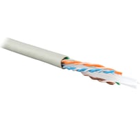 Кабель TWT UTP, 4 пары, категория 6, серый, 305м в катушке, 6UTP-GY