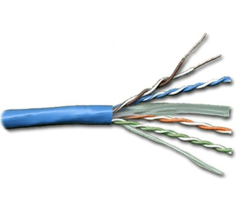 Кабель UTP LANMASTER 4 пары, Кат. 6, синий, 305м в кат., LAN-6EUTP-BL