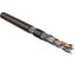 Кабель Hyperline SFUTP4-C5E-P26-IN-LSZH-BK-305 305 м, витая пара, экранированная SF/UTP, категория 5e, 4 пары (26 AWG), многожильный (patch), экран-фольга+мед. оплетка, LSZH, –20C–+75C, черный 445017 1