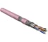 Кабель Hyperline SFUTP4-C5E-P26-IN-LSZH-PK-305 305 м, витая пара, экранированная SF/UTP, категория 5e, 4 пары (26 AWG), многожильный (patch), экран-фольга+мед. оплетка, LSZH, –20C–+75C, розовый 445024 1
