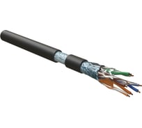 Кабель Hyperline FUTP4-C5E-S24-IN-LSZH-BK-305 305 м, витая пара, F/UTP, категория 5e, 4 пары (24 AWG), одножильный(solid), экран - фольга, LSZH, нг(А)-HF, –20C – +75C, черный - гарантия: 15 лет компонентная, 25 лет системная 444611