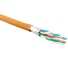 Кабель Hyperline UFTP4-C6-S23-IN-LSZH-OR-500 500 м, витая пара, экранированная, U/FTP, кат. 6, 4 пары (23 AWG), одножил. (solid), кажд.пара в фольге, LSZH, нг(А)-HF, –20C–+60C, оранжевый-гарантия: 15 лет компон., 25 лет системная 445092 1