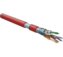 Кабель Hyperline FUTP4-C5E-S24-IN-LSZH-RD-305 305 м, витая пара, F/UTP, категория 5e, 4 пары (24 AWG), одножильный(solid), экран - фольга, LSZH, нг(А)-HF, –20C – +75C, красный - гарантия: 15 лет компонентная, 25 лет системная 444613