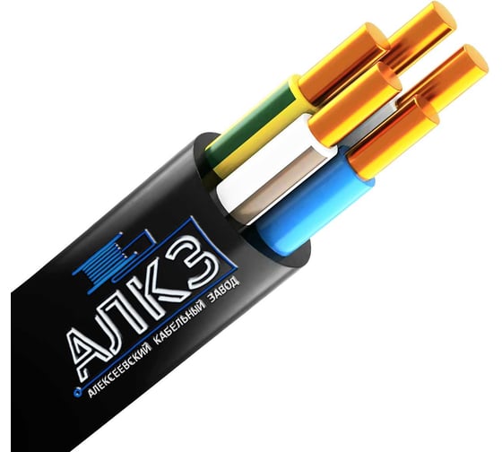 Силовой кабель ВВГнг(A)-LSLTx АлКЗ 5x1,5 -0,66 (100м) гост VVG-LSLTx-5х1,5-100