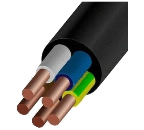 Силовой кабель ВВГнг(A)-LS АлКЗ 5x10 -0,66 (10м) гост VVG-LS 5х10-10