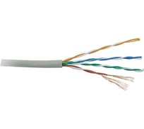 Кабель UTP LANMASTER патч-кордовый витая пара, 4 пары, Кат. 5e, 350Mhz, PVC, серый, 305м LAN-5EUTP-PT-GY