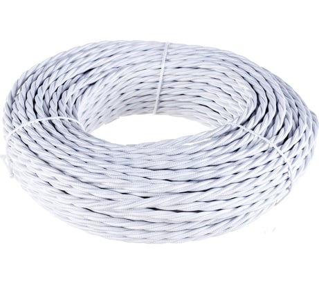 Витой провод Retrika, ретро 3х1.5 белый, 50м RP-31501