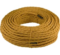 Витой провод Retrika, ретро 3х1.5 золото, 50м RP-31503