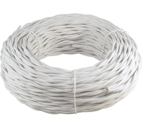 Витой провод Retrika ретро 2х2.5 белый, 50м RP-22501