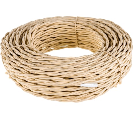 Витой провод Retrika, ретро 2х2.5 слоновая кость, 50м RP-22506