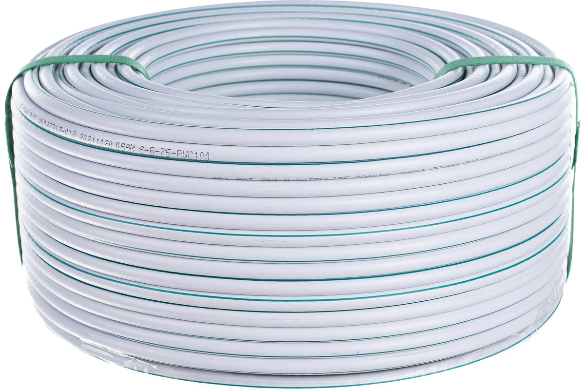 Коаксиальный кабель ЭРА SAT 703 B,75 Ом, Cu/, PVC, цвет белый Б0044612 ...