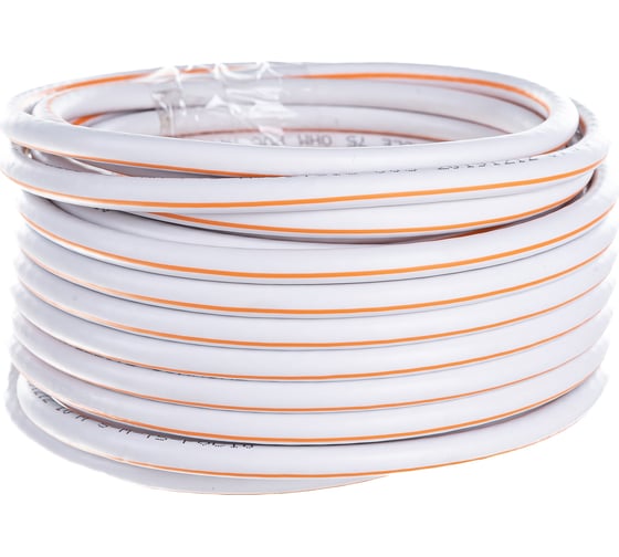 Коаксиальный кабель ЭРА SAT 50, 75 Ом, Cu, оплётка Cu 75%, PVC, цвет белый, бухта 10 м Б0044618