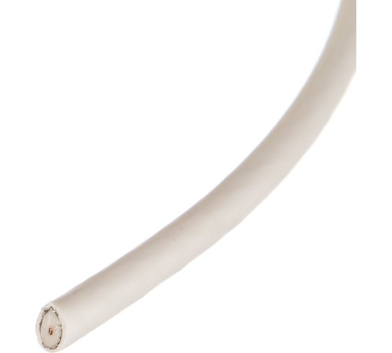 Коаксиальный кабель ЭРА RG6U, 75 Ом, CCS/, PVC, цвет белый Б0044599