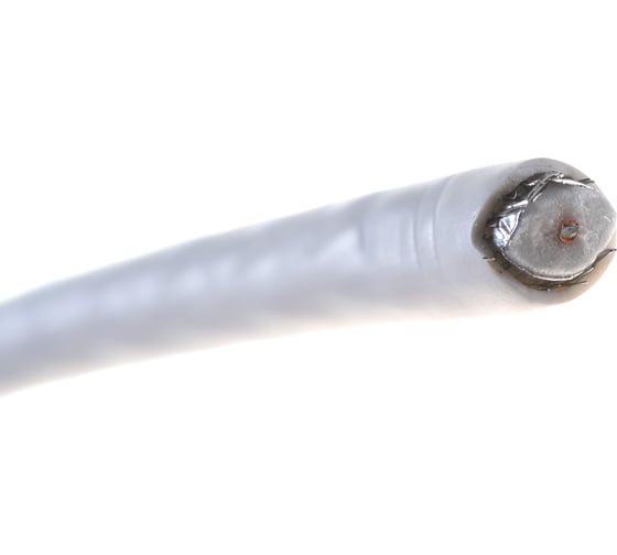 Коаксиальный кабель ЭРА RG6U, 75 Ом, CCS/, PVC, цвет белый Б0044599